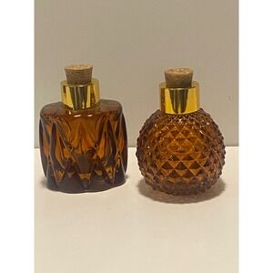 Amber Glass Bottles Set, Decorative Vases, Essential‎ Oil Diffuser, Home Decor